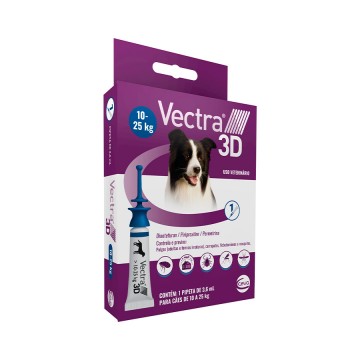 Antipulgas e Carrapatos Ceva Vectra 3D para Cães de 10 a 25Kg