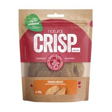 Snack Natural Crisp Chicken Breats para Cães 100g