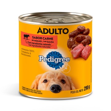 Ração Úmida Pedigree Lata Carne ao Molho para Cães Adultos 280g