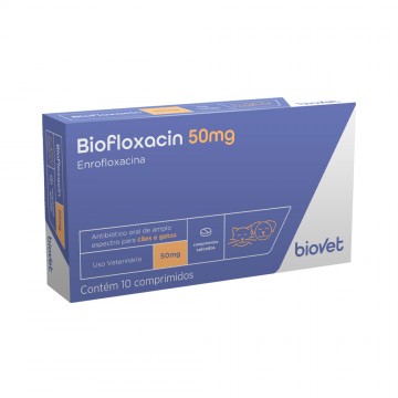 Biofloxacin Biovet Enrofloxacina para Cães - 50/150mg