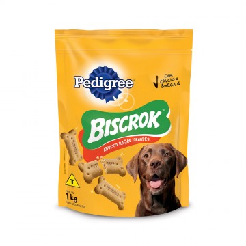 Biscoito Pedigree Biscrok Maxi para Cães Adultos de Raças Grandes - 1kg