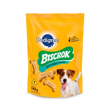 Biscoito Pedigree Biscrok Mini para Cães Adultos de Raças Pequenas - 150g/500g/1kg