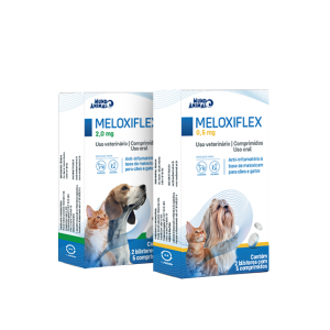 Meloxiflex Anti-inflamatório para Cães e Gatos - 5 Comprimidos
