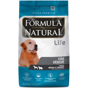 Ração Fórmula Natural Life Super Premium para Cães Sênior Raças Médias e Grandes - 15kg
