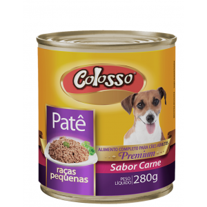 Lata Patê Colosso para Cães Raças Pequenas Sabor Carne - 280g