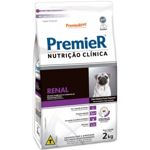 Raçao Premier Nutrição Clínica Cães Renal Raças Pequenas - 2kg/10,1kg