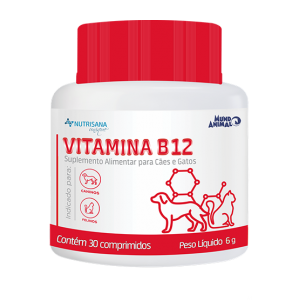 Vitamina B12 para cães e gatos Nutrisana - 30 comprimidos