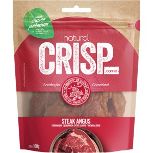 Petisco Natural Crisp para Cães Sabor Carne Steak Angus - 100g