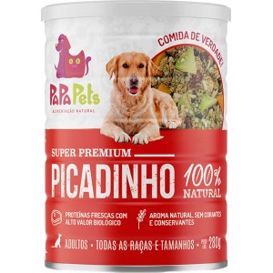 Alimento Natural Papapets Picadinho para Cães Adultos