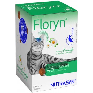 Suplemento Vitamínico Nutrasyn Floryn para Gatos - 45 tabletes