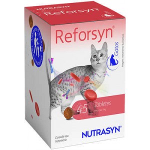 Suplemento Vitamínico Nutrasyn Reforsyn para Gatos - 45 tabletes