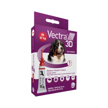 Antipulgas e Carrapatos Ceva Vectra 3D para Cães de 40 a 67Kg