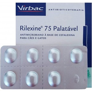 Rilexine Antibiótico Palatável - 7comprimidos - 75mg