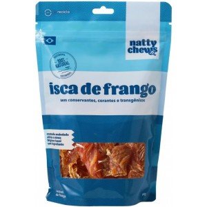 Petisco Isca de Frango Natty Chews Sassami de Frango Para Cães e Gatos - 80g