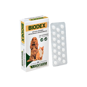 Biodex Anti-inflamatório e Antialérgico - cartela com 20 comprimidos