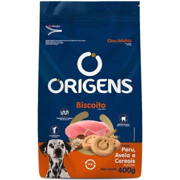 Biscoito Origens para Cães Adultos Porte Grande Sabor Aveia e Cereais