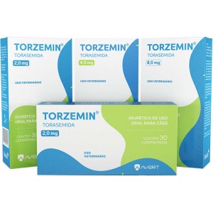 Diurético Torzemin Torasemida para Cães - 2/4mg - 30 comprimidos