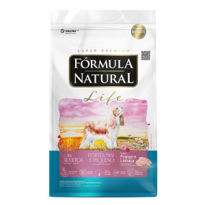 Ração Fórmula Natural Life Cães Adultos Mini e Pequeno - 1kg/2,5kg/ 7kg/ 15kg