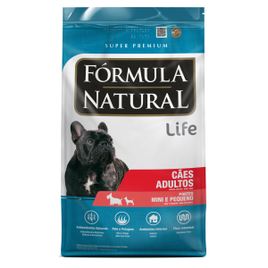 Ração Fórmula Natural Life Cães Adultos Mini e Pequeno - 1kg/2,5kg/ 7kg/ 15kg