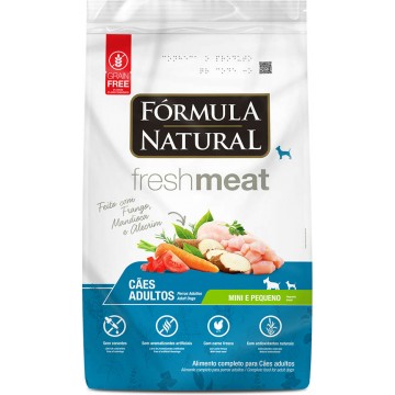 Ração Fórmula Natural Fresh Meat Cães Adultos Raças Mini e Pequena - 1kg/2,5/7kg