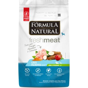 Ração Fórmula Natural Fresh Meat Cães Filhotes Raças Mini e Pequena - 1kg/7kg