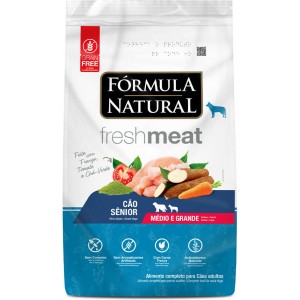 Ração Fórmula Natural Fresh Meat Cães Sênior Raças Médias e Grandes - 12kg