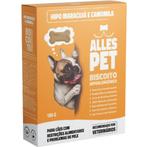 Biscoito Hipoalergênico Alles Pet Maracujá e Camomila - 180g