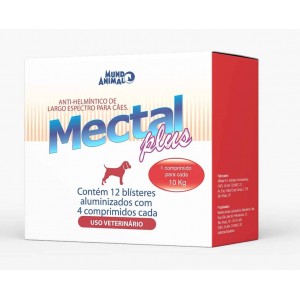 Mectal Plus - 10kg -  4 comprimidos cartela