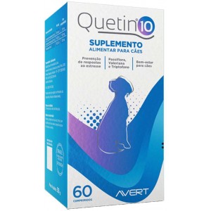 Suplemento Quetin 10 para Cães - 60 comprimidos