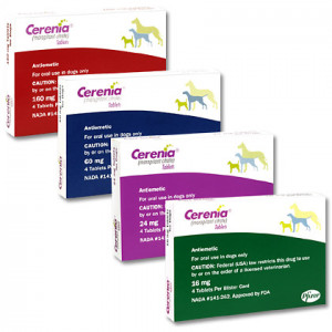 Cerenia - 16mg/24mg/60mg/160mg - 4 comprimidos