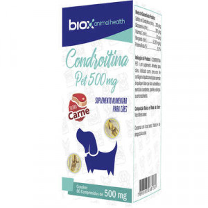 Condroitina Pet 500 mg Sabor Carne para Cães Biox 