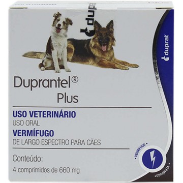 Duprantel Plus Cães - cartela com 2 comprimidos vermifugo