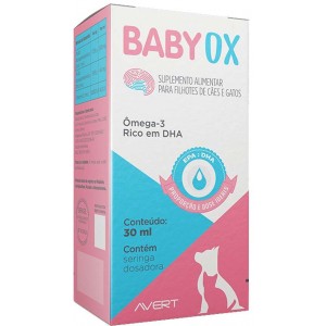 Baby OX Suplemento Alimentar Avert para Cães e Gatos Filhotes