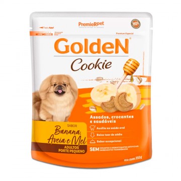 Biscoito Golden Cães Adultos Cookie Banana, Aveia e Mel- 350g