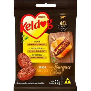 Bifinho Keldog para Cães Mini Burger Sabor Costela Angus