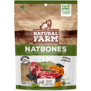 Petisco Natural Farm Natbones para Cães Sabor Carneiro - 340g
