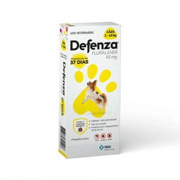 Antiparasitário MSD Defenza 45mg para Cães de 2 a 4,5 kg