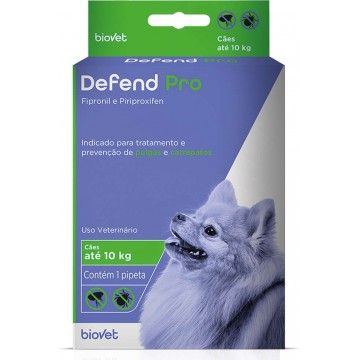 Antipulgas e Carrapatos Biovet Defend Pro para Cães até 10 Kg
