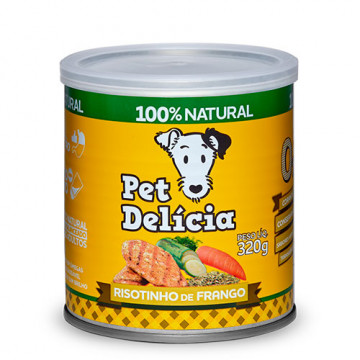 Lata Pet Delícia Risotinho de Frango para Cães - 320g