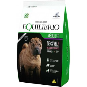 Ração Equilíbrio Sensível Cordeiro para Cães Adultos de Porte Médio - 12kg