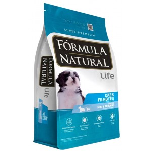 Ração Fórmula Natural Life Super Premium para Cães Filhotes Raças Minis e Pequenas - 7kg/15kg