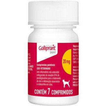 Galliprant  Cães - 7 comprimidos - 20/60mg Anti-Inflamatório Elanco 