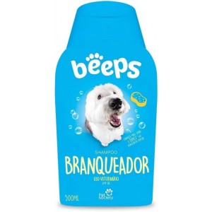 Shampoo Beeps Pet Society Branqueador para Cães - 500ml