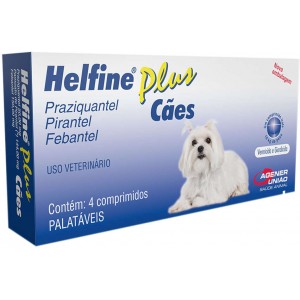Helfine Plus para cães - 4 comprimidos