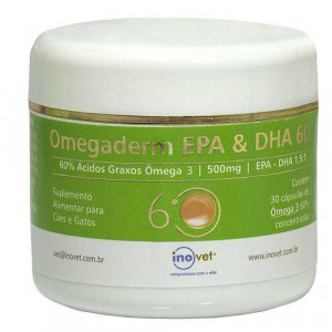 Omegaderm Inovet EPA DHA 60% - 500mg - 30 cp