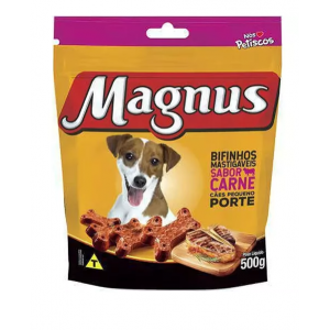 Bifinho Magnus para Cães Adultos Porte Mini e Pequeno Sabor Carne - 500g
