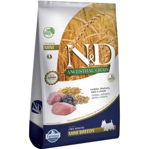Ração Farmina N&D Ancestral Grain Cordeiro Cães Adultos Raças Pequenas - 2,5kg/10kg