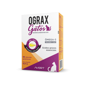 Ograx Gatos Suplemento Alimentar - 30 cápsulas