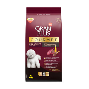 Gran Plus Gourmet Cães Adultos de Porte Mini  Ovelha e Arroz - 10,1kg