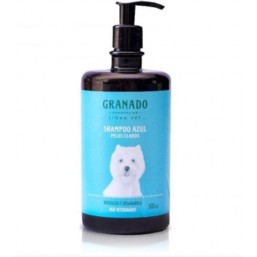 Shampoo Pet Azul Pelos Claros Granado 500ml